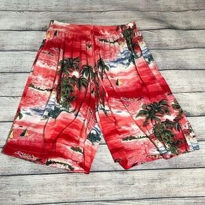 Tcpestry  Palm Print Wide Leg Palazzo Shorts Sz L